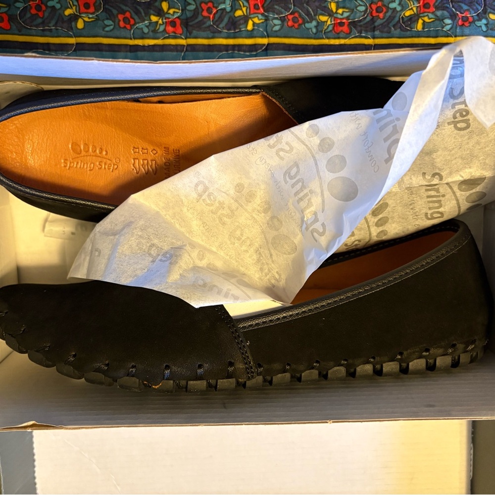 Spring Step L’Artiste Kathaleta Black suede loafers, size 9 - Picture 7 of 13